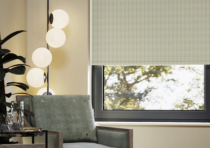 Emily Bond George Stripe, Sage - Roller Blind - Image 5